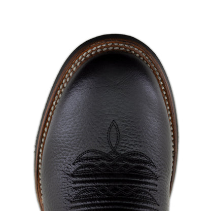 Botas Vaqueras Hombre Negras | Justin Boots Round Toe