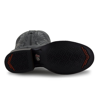 Botas Vaqueras Hombre Negras | Justin Boots Round Toe